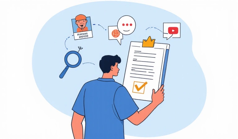 Illustrazione di una persona che tiene in mano un documento con un segno di spunta, a simboleggiare i diritti sulla privacy dei dati.